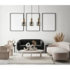 Kuchenna lampa wisząca Santia PND-65342-3-BRO+SG kaskada nad stół miedziana przydymiona