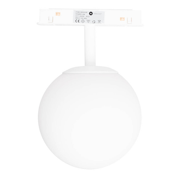 Magnetyczna lampa do szyny MAGNETIC M0044N Maxlight LED 6W 3000K kulista biały
