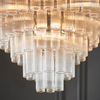 Lampa wisząca szklana Toulouse 104090 tuby nad stół nikiel