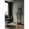 Stojąca lampa do salonu CYBER WOMAN MSE1501100513 LED 4W srebrna