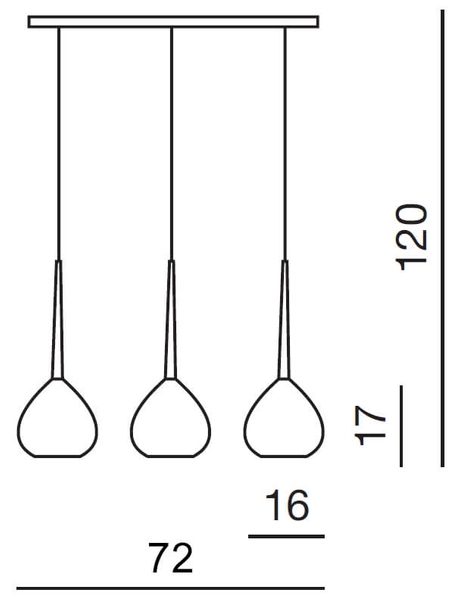 Szklana lampa wisząca Aga do sypialni zwis biały czarny