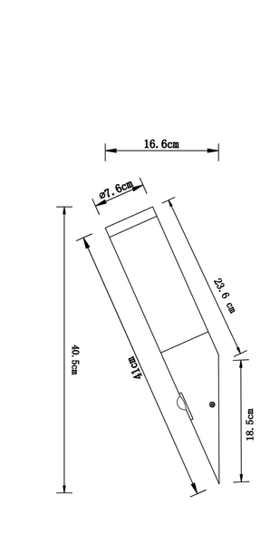 Ścienna lampa ogrodowa Boston 3157S czujnik ruchu IP44 stal
