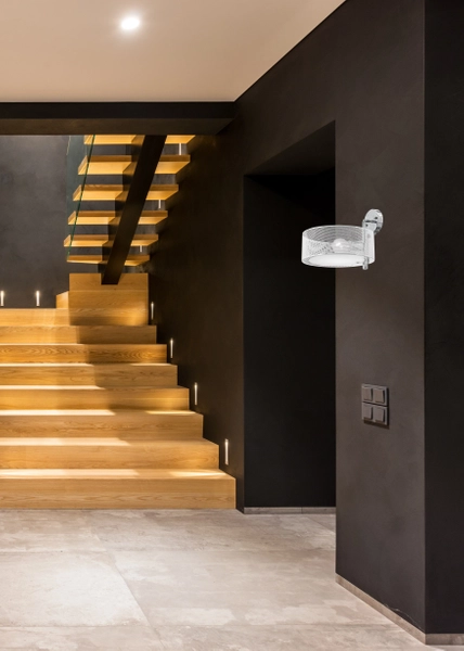 Metalowy kinkiet pokojowy DRS8006/1 WH NET ażur biały