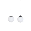Kulista lampa wisząca do salonu Tavira 41263 metalowa tubka czarna