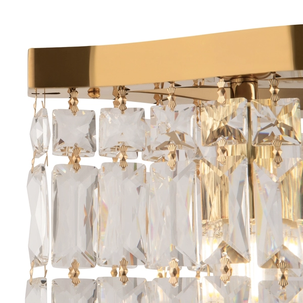 Kryształowa lampa wisząca Dune DIA005PL-06G Maytoni glamour złota