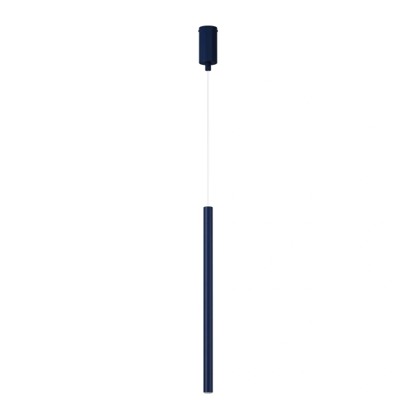 Lampa wisząca granatowa SOPEL 1xG9 do jadalni tuba metalowa 41826