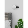 Szklana lampa ścienna Kuul KLD12001 z włącznikiem okrągła biała czarna