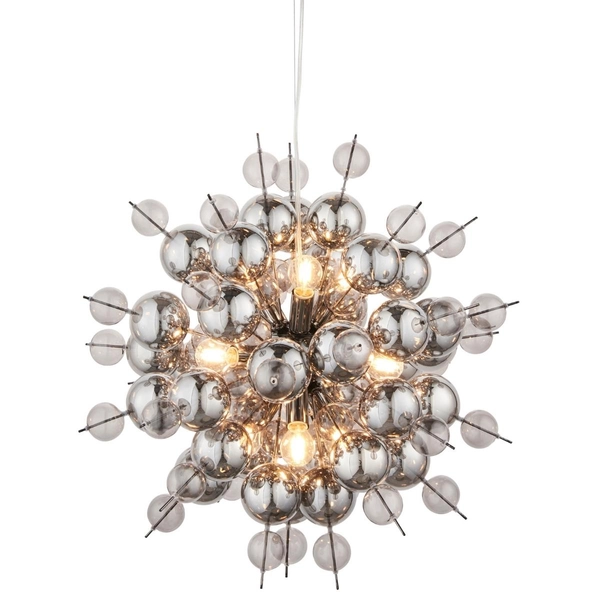 Designerska lampa wisząca L&-181583 Light& szklana bubbles chrom