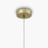 Szklana lampa wisząca glamour Antic MOD302PL-01W1 kopułowa biała złota