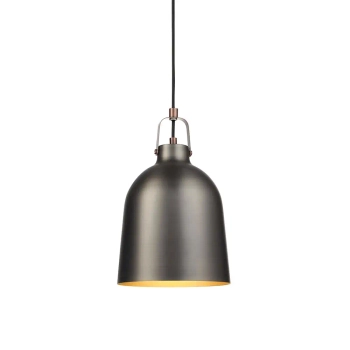 Industrialna lampa wisząca Lazenby 102544 metalowa czarna
