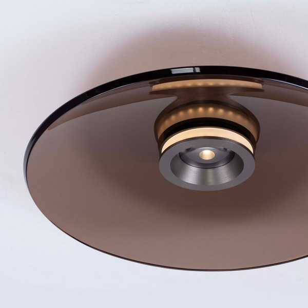 Lampa nasufitowa do jadalni HUANUCO LE44837 LED 33W 3000K plate brązowa