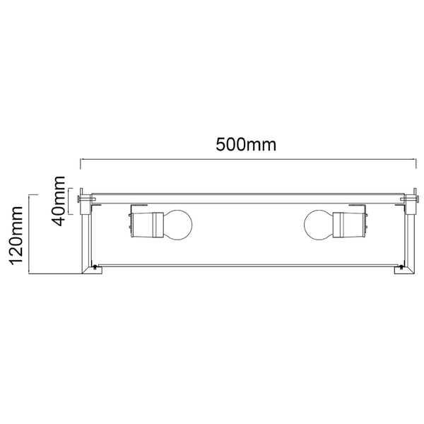 Sufitowa lampa chromowana Romi plafoniera z abażurem nad stół
