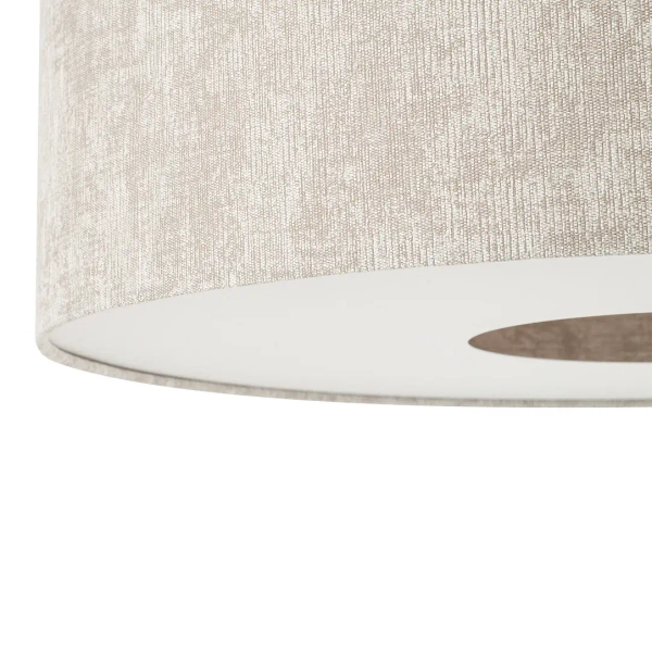 Podłogowa lampa do salonu POISE 11685 tuba tkanina szara