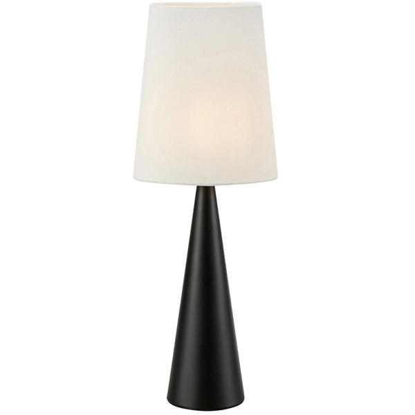 Lampa stołowa Conus 108597 Markslojd nowoczesna abażur biały czarny