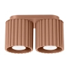 Podwójna sufitowa lampa tuba AURA mocca SL.1805 2xGU10 do gabinetu