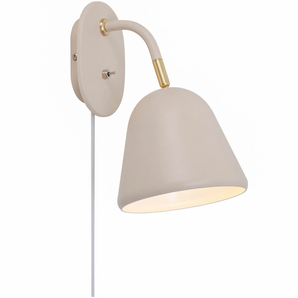 Ścienna lampa z włącznikiem Fleur 2112101001 regulowana beżowy