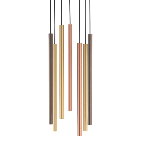 Okrągła lampa wisząca kaskada Laser 10704 Nowodvorski wielokolorowa