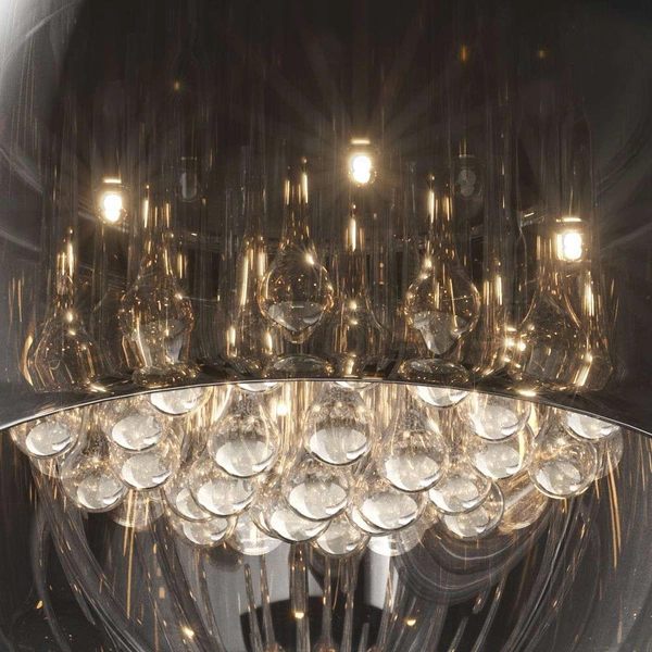 Lampa sufitowa CRYSTAL C0076-05L-F4FZ szklana glamour chrom przezroczysta