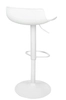 Krzesło barowe Snap Bar KH010100944 hoker z regulacją biały