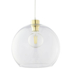 Loftowa lampa wisząca kula Cubus 2742 TK Lighting złota przezroczysta