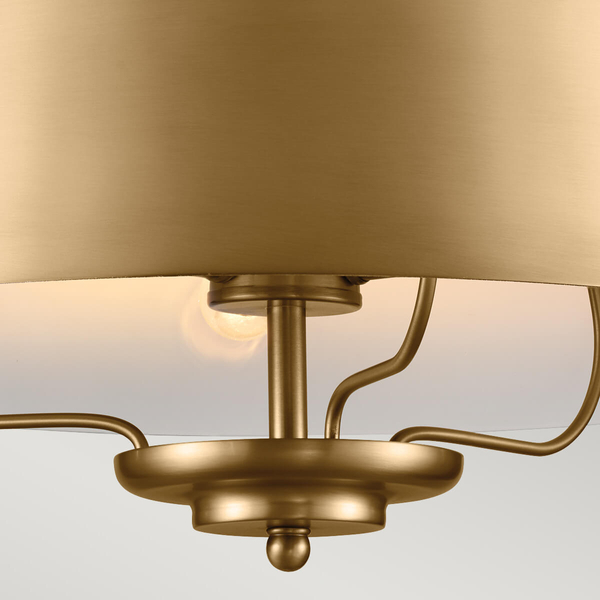 Mosiężna lampa wisząca Luella KL-LUELLA-3P-BNB Kichler metalowa mosiądz