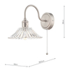 Lampa ścienna do jadalni Hadano HAD0761-04 Dar Lighting przezroczysta chrom