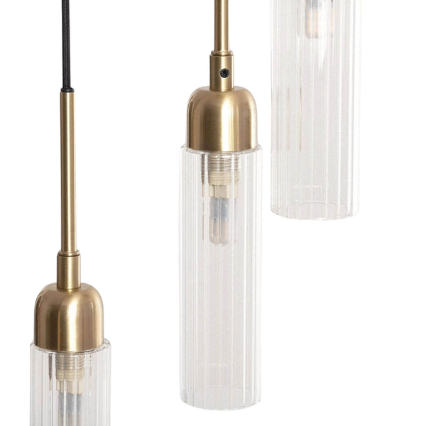 Kaskadowa lampa wisząca Speranza ABR-LWSPR-6XG9 szklana złota