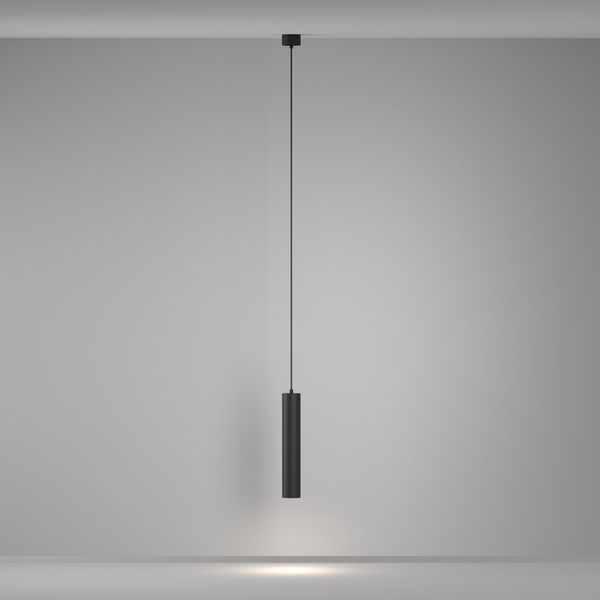 Zwieszana lampa tuba Artisan P082PL-GU10-B Maytoni nad stół czarny