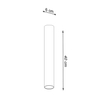 Minimalistyczny downlight sufitowy SL.0998 biała lampa tuba