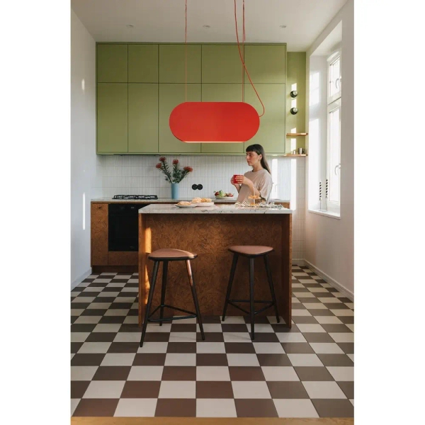 Modernistyczna lampa wisząca Malumi MLA644P2 LED 24W 3000K burgundowy