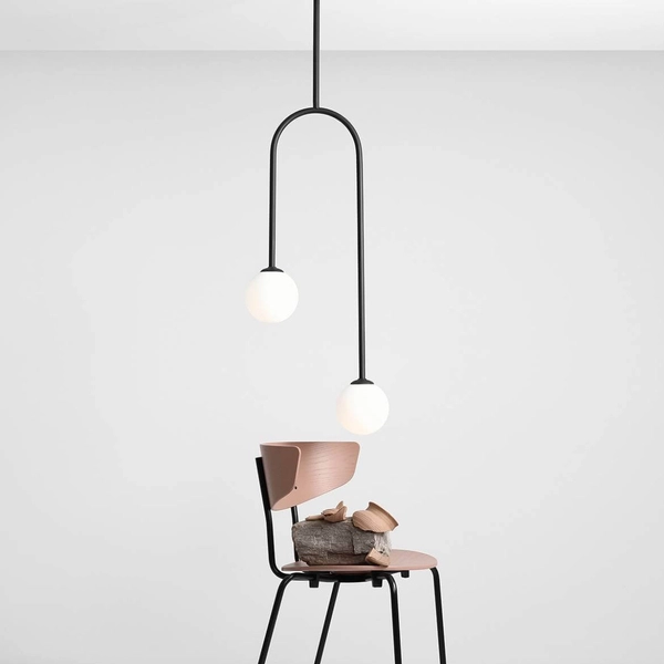 Salonowa lampa przysufitowa Nave 1088PL_H1 czarna biała