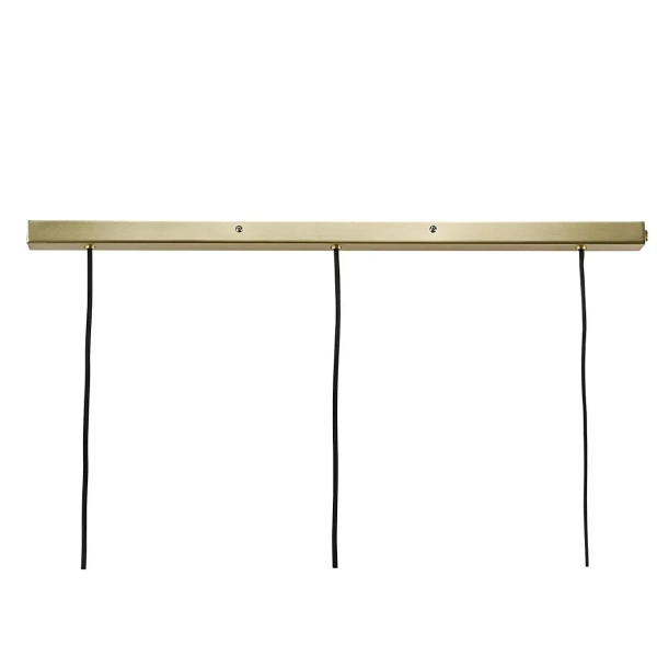 Szklana lampa wisząca Orbiform 2010693047 potrójna bursztynowa czarna