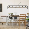 Wisząca lampa loftowa Fabian 00425/06/30 Lucide frame metalowa czarna