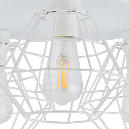 Sufitowa potrójna lampa loftowa Diamond 6214 TK Lighting druciana biała