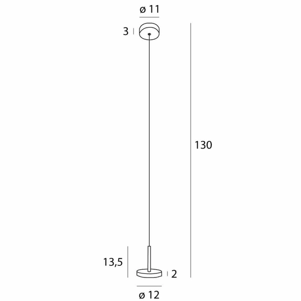 Ledowa lampa wisząca Ibiza P0528 8W 3000K nad wyspę czarna