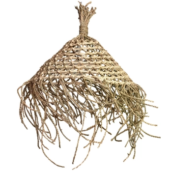 Lampa z włókna naturalnego Boho ABR-LW15-BH-E27 Abruzzo zwis brąz