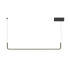 Liniowa ledowa lampa wisząca Urus PO644 LED 17W 3000K do kuchni czarny