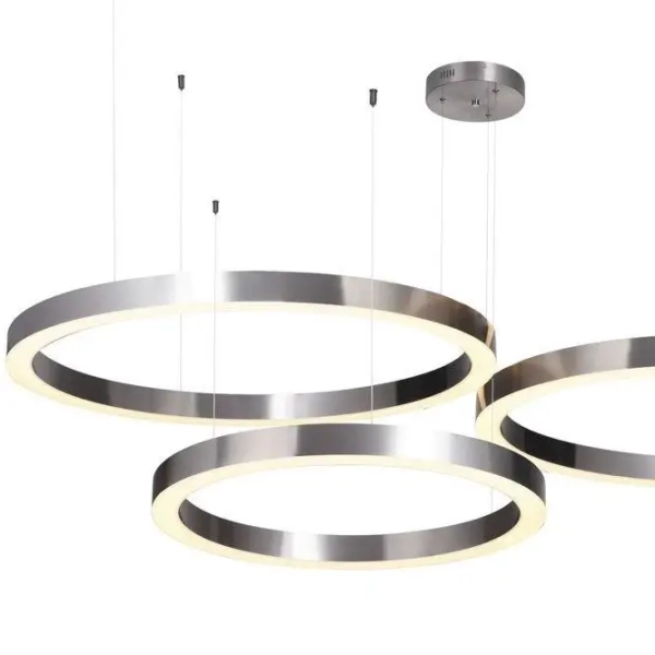 Podwieszane pierścienie Circle ST-8848-60+80+80 NIKIEL Step LED 112W 3000K nikiel