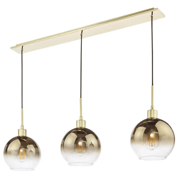Wisząca lampa nad stół Lycia LYC0335 do kuchni szklane kule złoty