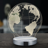 Lampka stołowa GLOBE R52481106 LED 7W 3000-6500K globus chrom przezroczysty