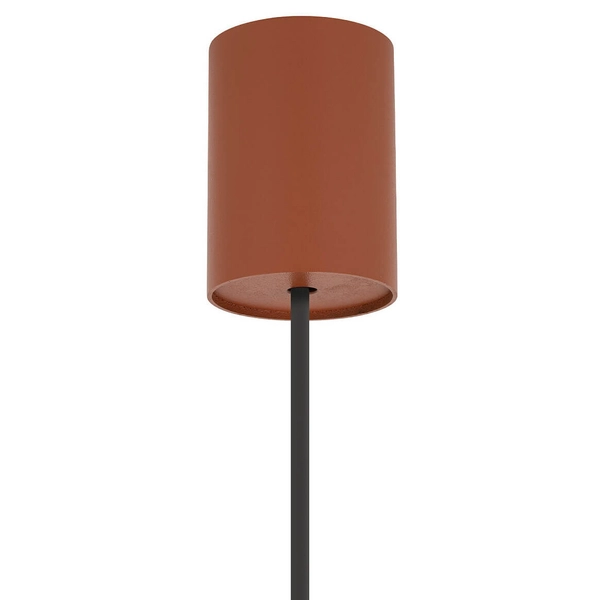 Lampa wisząca do salonu ZENITH 11490 stożek pomarańczowy