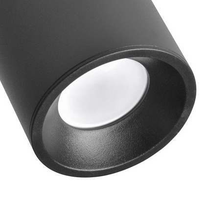 Wpuszczana lampa tuba HARON 314192 ruchomy spot do biura czarny