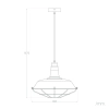 Skracana lampa wisząca Retro ABR-RRP-B-E27 Abruzzo metal błękitny