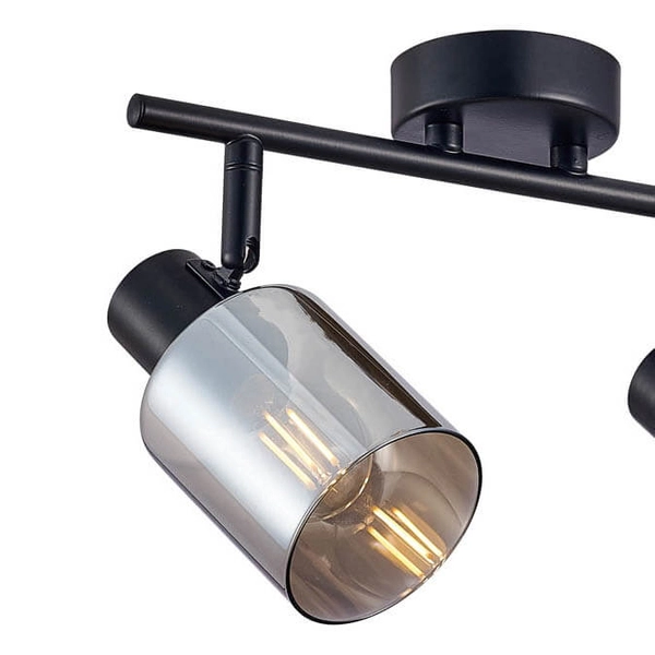 Natynkowa lampa z regulacją Santia SPL-65342-2-BK-SG Italux czarny szary