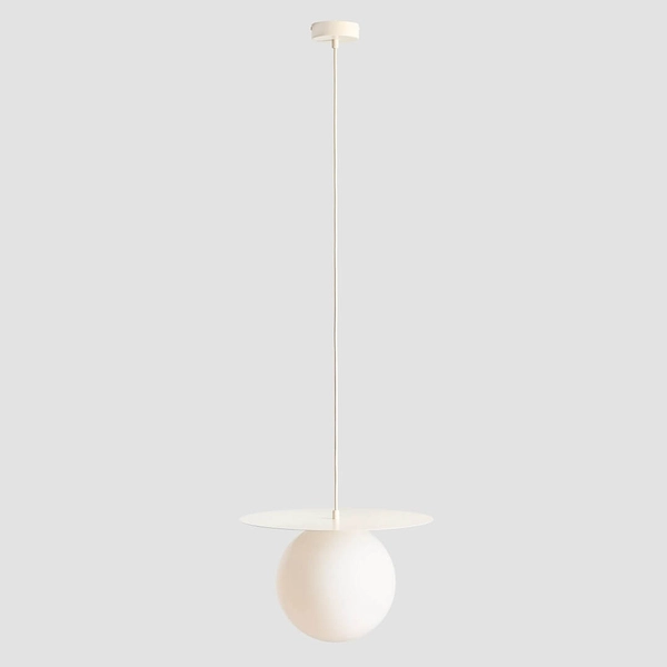 Zwisająca lampa nad stół LOOP 1125G9_L Aldex kulista kremowa