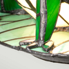 Stołowa lampa Tiffany QZ-FROG-TL Quoizel witrażowa zielony biały czarny