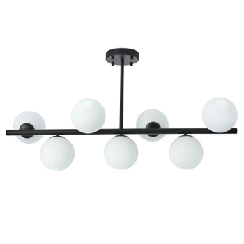 Molekułowa lampa sufitowa Bolti PLC0104-BK Yaskr szklane kule biała czarna