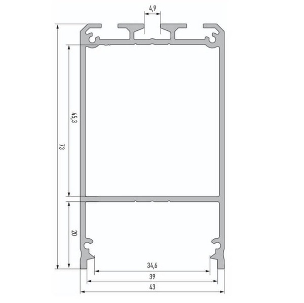 LAMPA sufitowa NUMATA 8659 Shilo metalowa OPRAWA liniowa plafoniera LED 16W 4000K listwa biała
