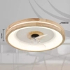Sufitowa lampa GATIAN 03650 LED 30W 2700-6500K wentylator drewniany biały