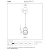 Zewnętrzna lampa wisząca Lenz 33806/08/97 LED 8W 2700K IP54 brązowy